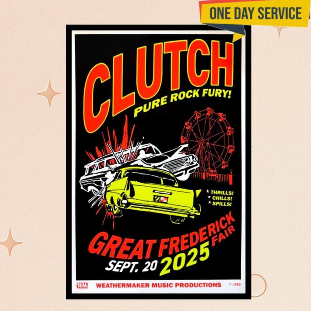 Clutch Great Frederick Fair Sept 20 2025 Poster